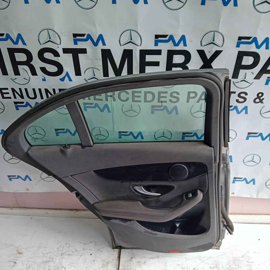MERCEDES BENZ C-CLASS W205 PASSENGER SIDE REAR DOOR N/S/R GREY FMD123