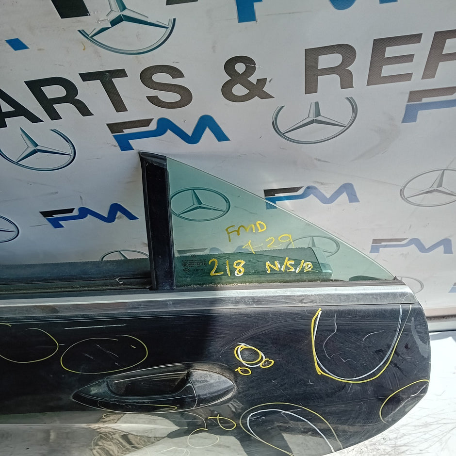 MERCEDES CLS W218 COUPE PASSENGER REAR DOOR NSR BLACK 2011-17 COMPLETE FMD429