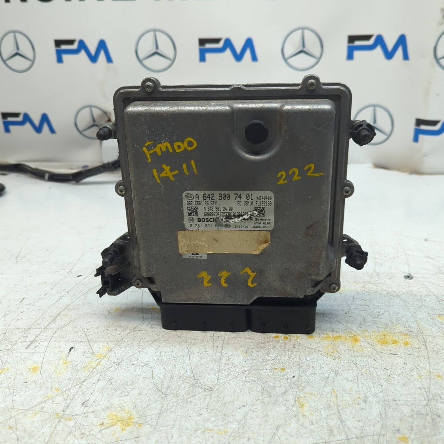 MERCEDES S-CLASS W222 ECU DIESEL ENGINE CONTROL MODULE A6429007401 FM001411