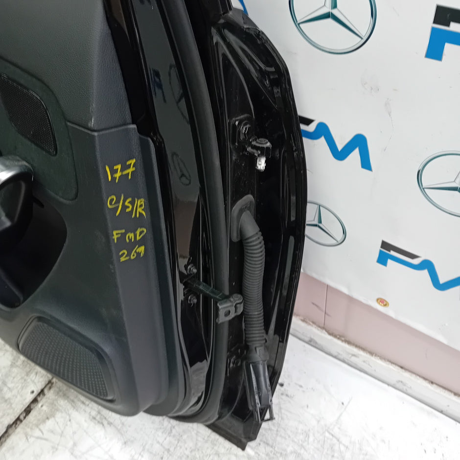 MERCEDES A-CLASS W177 SLN DRIVER REAR DOOR OSR BLACK 2018 ON COMPLETE FMD269