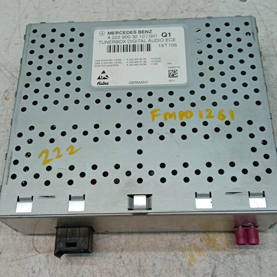 MERCEDES BENZ S-CLASS W222  2014-2021  RADIO TUNER BOX  A2229003210 FM001261