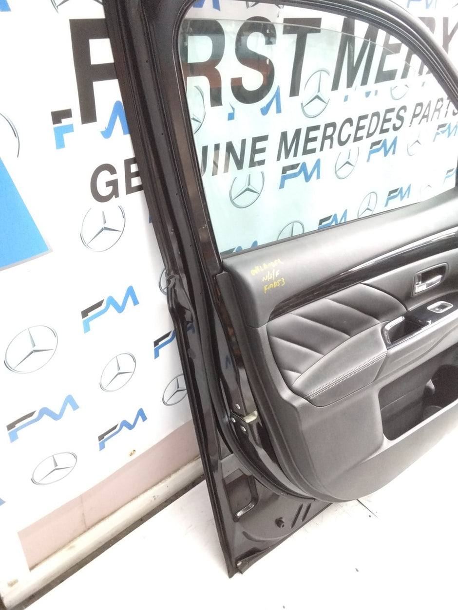 MITSUBISHI OUTLANDER PASSENGER SIDE FRONT DOOR N/S/F COMPLETE BLACK FMD53