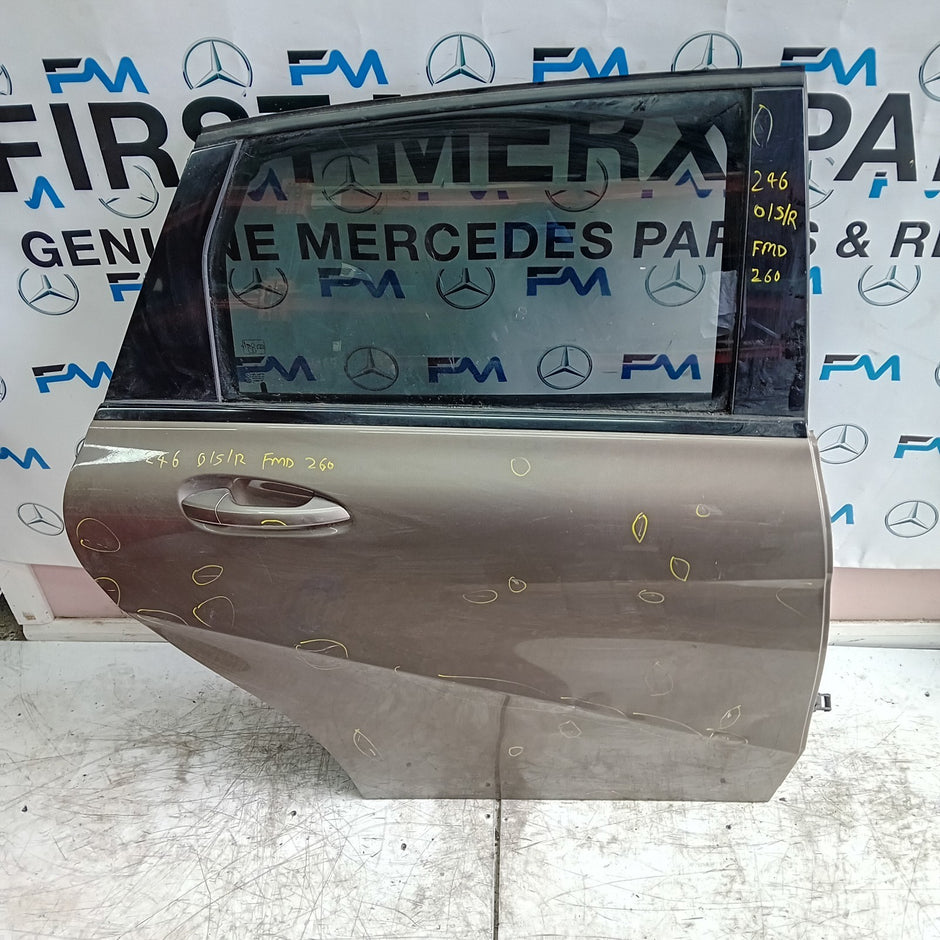 MERCEDES B-CLASS W246 DRIVER REAE DOOR OSR BROWN 2012-19 COMPLETE FMD260
