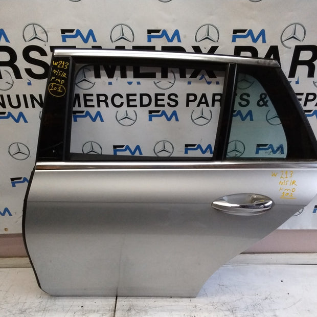 MERCEDES BENZ E-CLASS W213 PASSENGER SIDE REAR DOOR N/S/R COMPLETE SILVER FMD101
