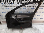 MERCEDES E-CLASS W213 DRIVER  FRONT DOOR OSF BLACK 2017-2023 COMPLETE FMD314