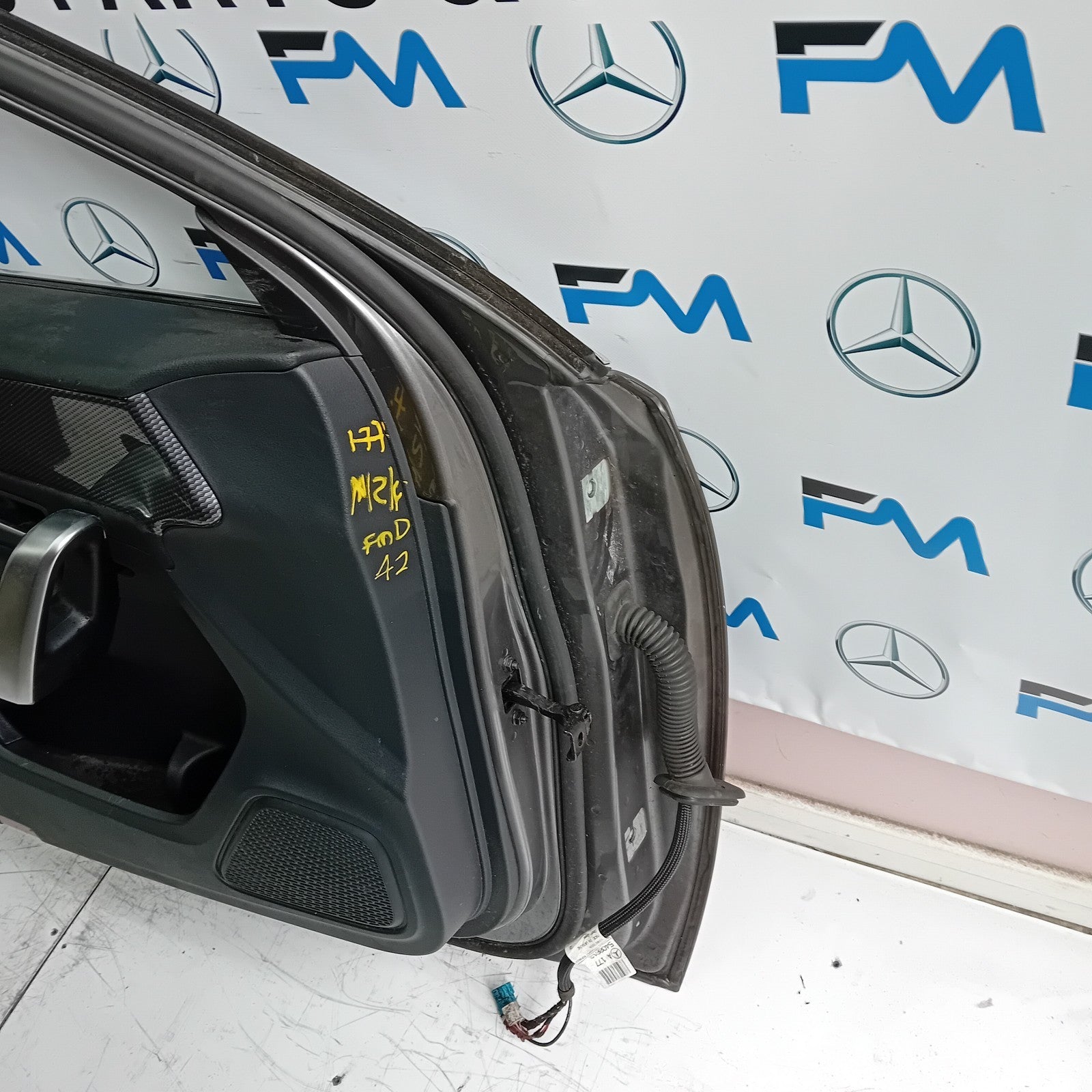 MERCEDES BENZ A-CLASS W177 PASSENGER SIDE FRONT DOOR N/S/F COMPLETE GREY FMD42