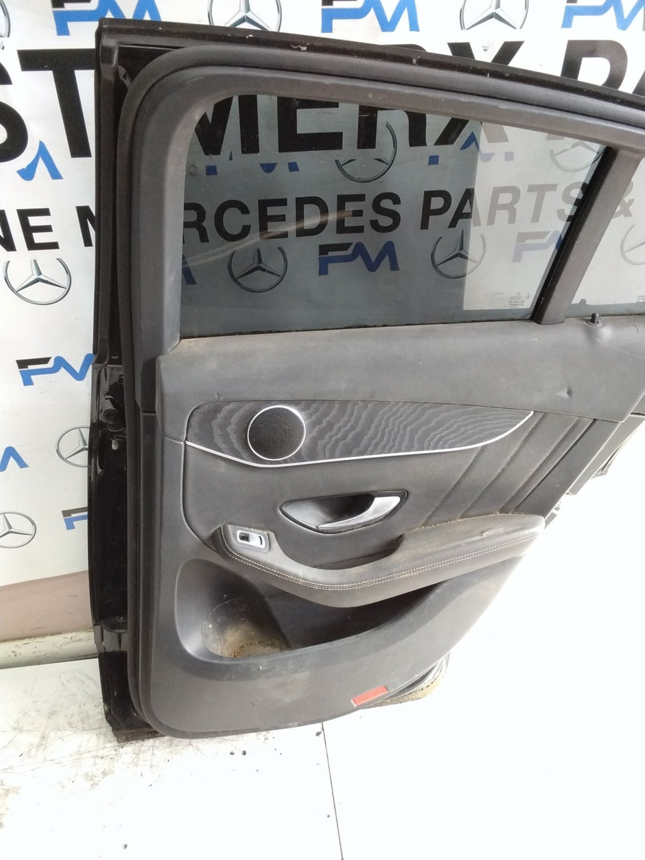 MERCEDES BENZ GLC X253  DRIVER REAR DOOR OSR BLACK 2016 ON COMPLETE FMD308