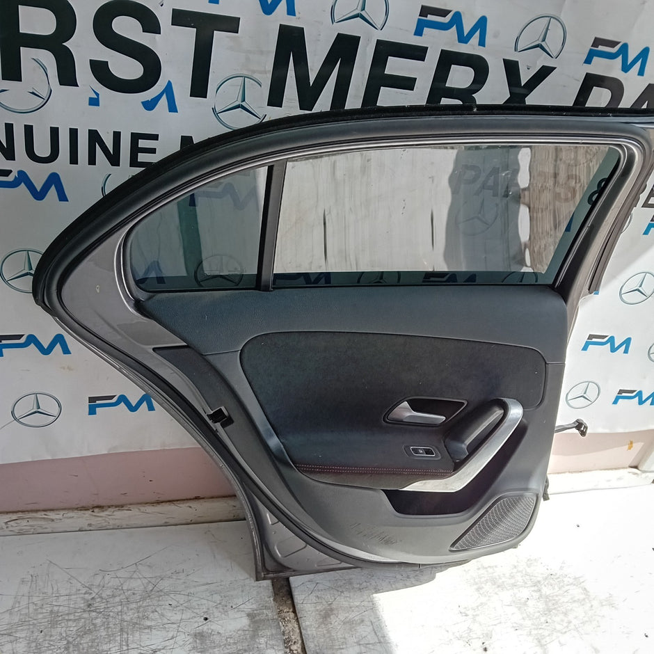 MERCEDES A-CLASS W177 PASSENGER REAR DOOR NSR GREY 2018 ON COMPLETE FMD434