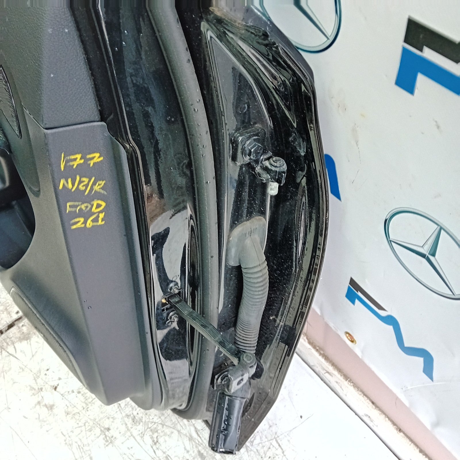 MERCEDES A-CLASS W177 PASSENGER REAR DOOR NSR BLACK 2018 ON COMPLETE FMD261