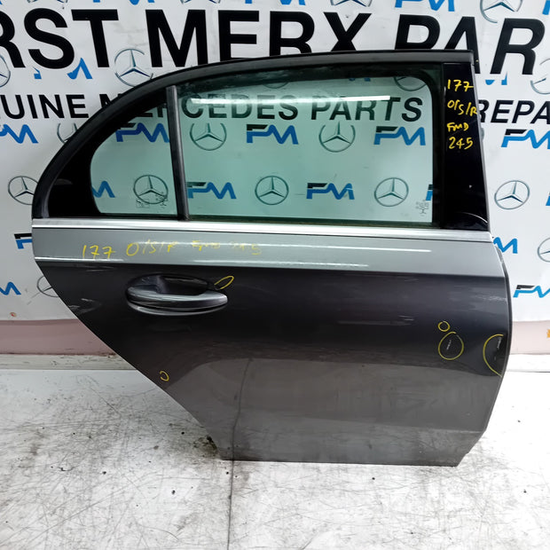 MERCEDES A-CLASS W177 DRIVER  REAR DOOR OSR GREY 2018 ON COMPLETE FMD245