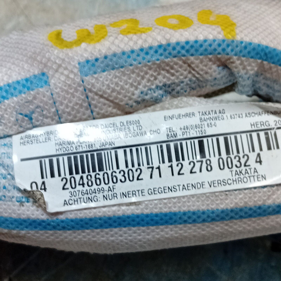 MERCEDES C CLASS CURTAIN AIRBAG LEFT SIDE COUPE A2048606302 C204 2015-2023 FM72