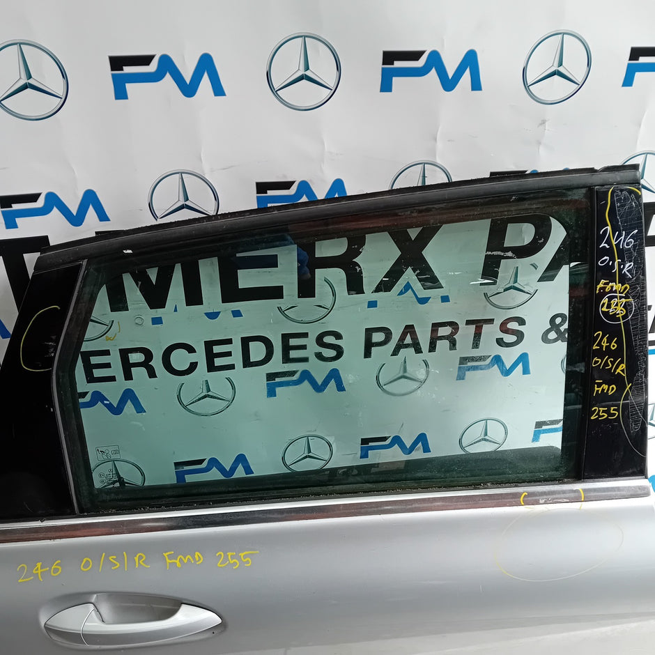 MERCEDES B-CLASS W246 DRIVER REAE DOOR OSR SILVER 2012-19 COMPLETE FMD255