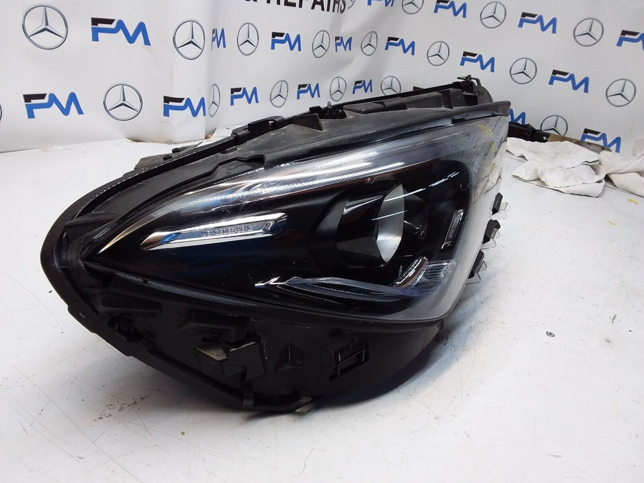 MERCEDES W118 CLA DRIVER O/S HEADLIGHT A1189068600 FMH83 LED HIGH PERFORM