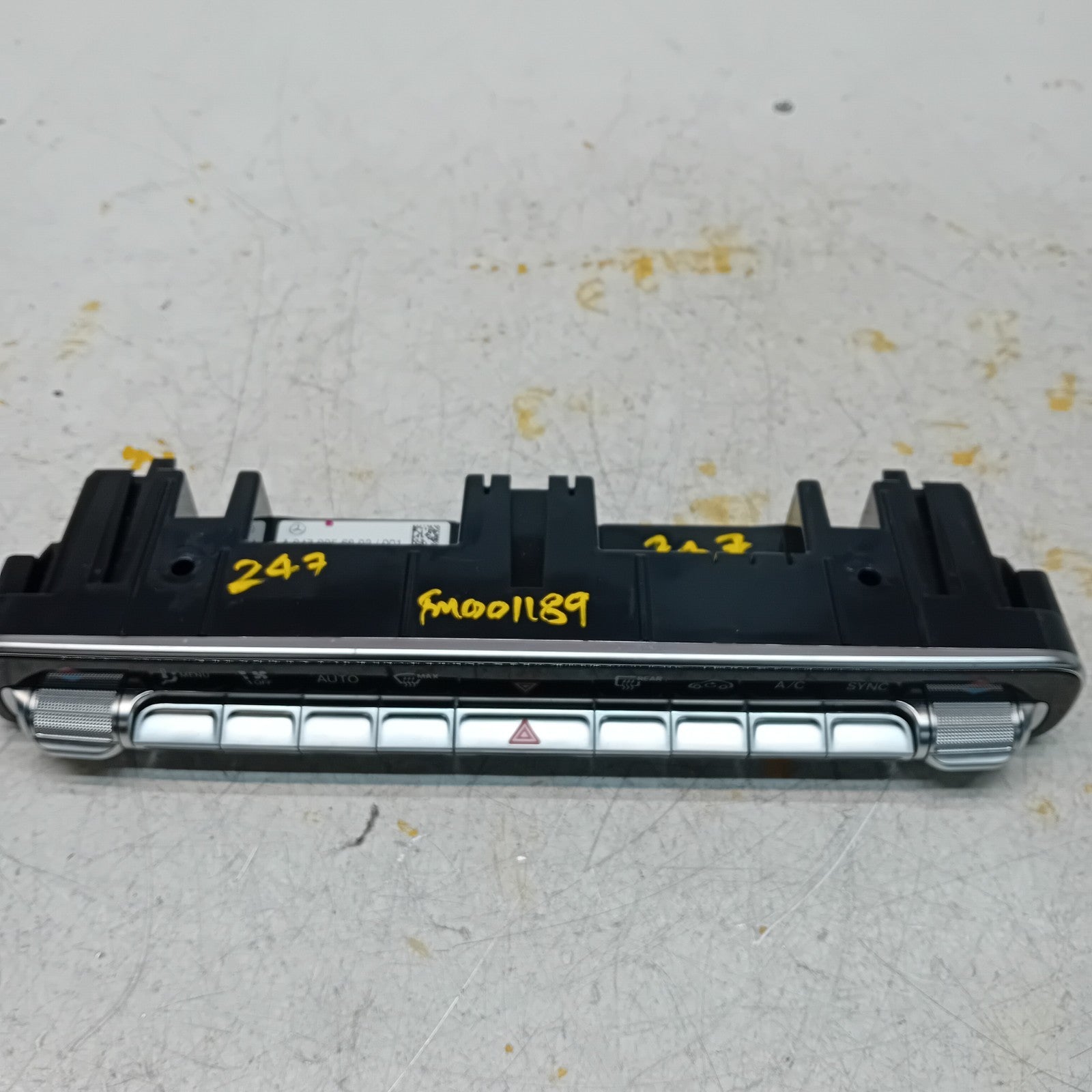 MERCEDES A B CLASS W177 W247 HEATER CLIMATE CONTROL PANEL A2479056803  FM001189
