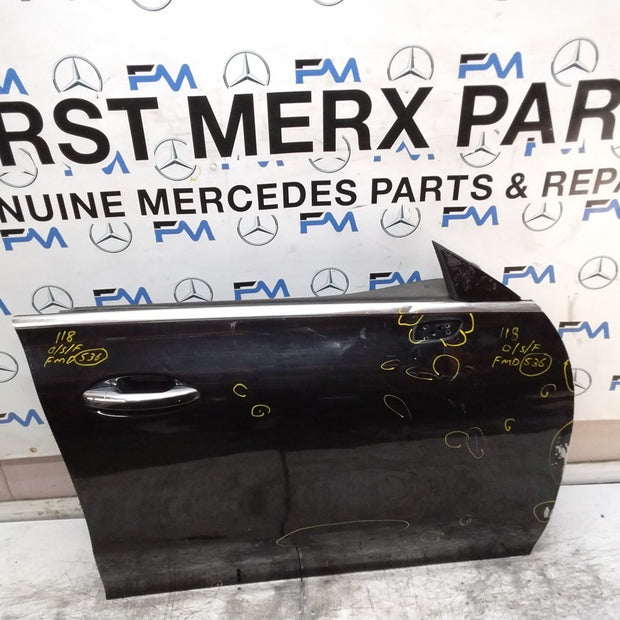 MERCEDES CLA W118  DRIVER FRONT DOOR OSF BLACK 2019-23 COMPLETE FMD536