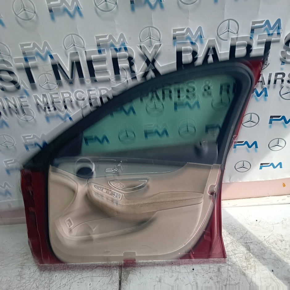 MERCEDES BENZ C-CLASS W205 DRIVER  FRONT DOOR O/S/F RED  COMPLETE 2014-21 FMD152