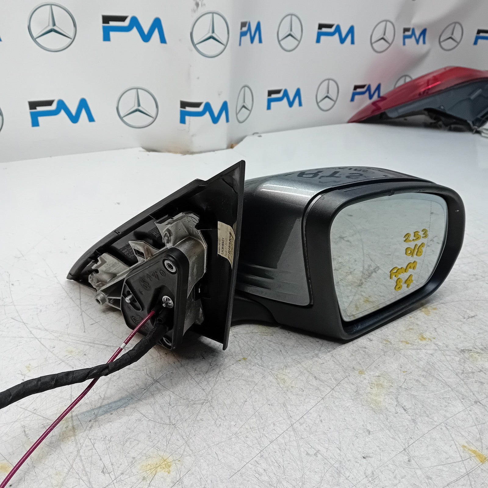 MERCEDES BENZ C-CLASS W253 DRIVER WING MIRROR OS GREY PL A2538103401 FMM84