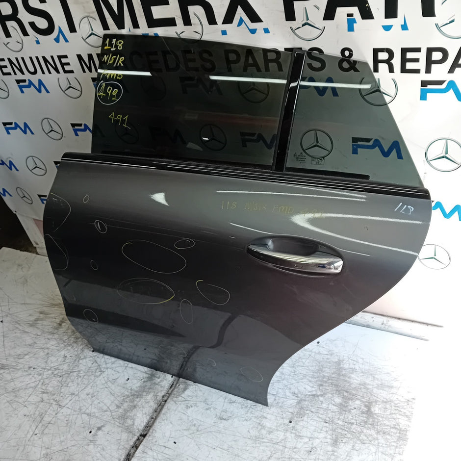 MERCEDES CLA W118 PASSENGER REAR DOOR NSR 2019 GREY COMPLETE FMD491