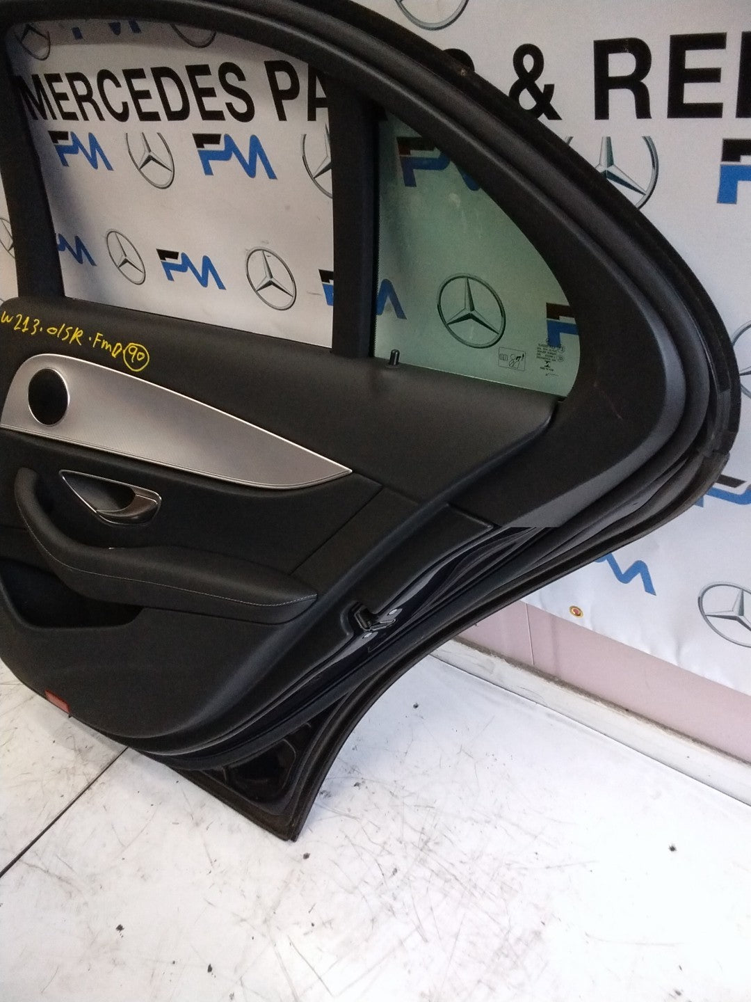 MERCEDES BENZ  E-CLASS W213 DRIVER SIDE REAR DOOR O/S/R COMPLETE BLUE FMD90