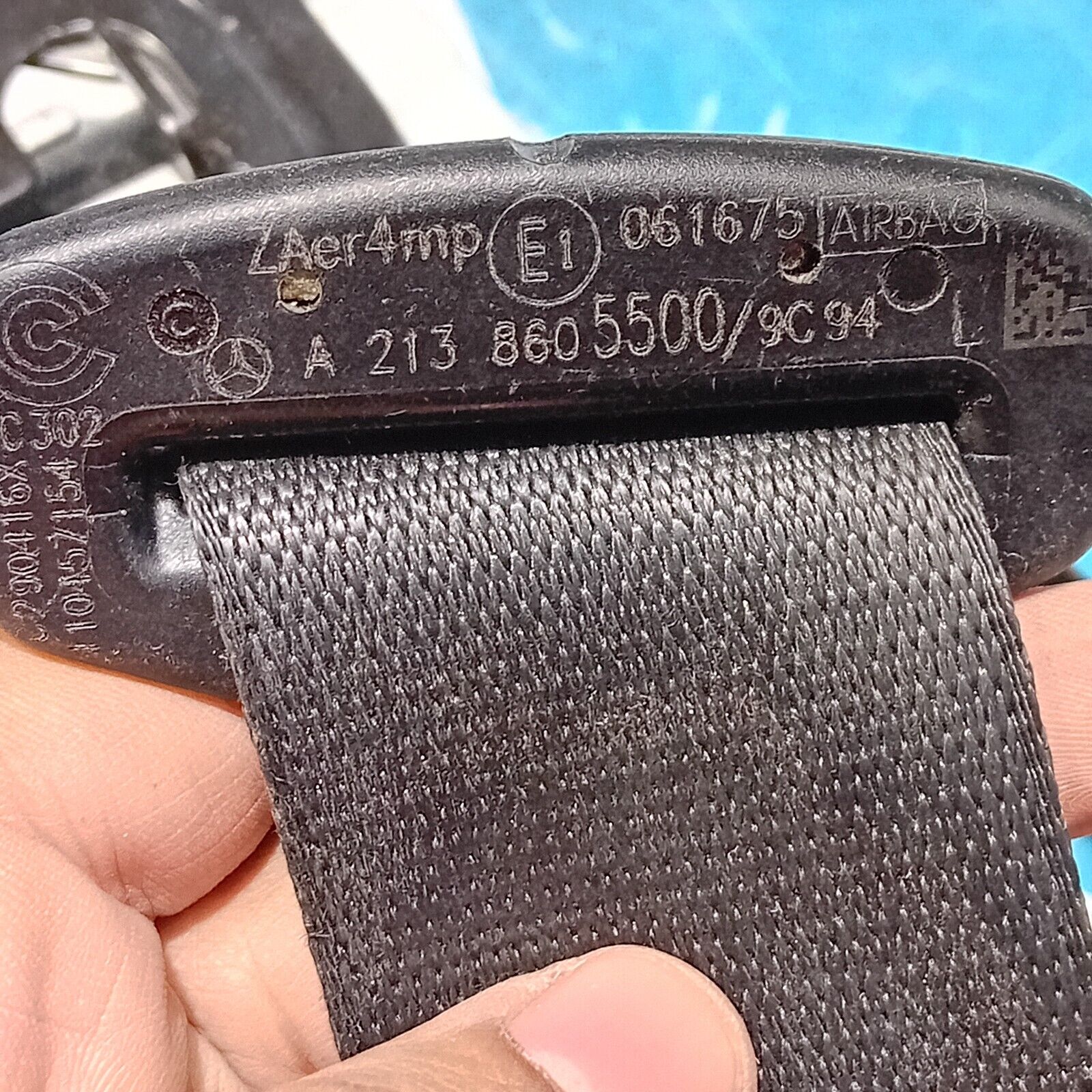 MERCEDES E CLASS W213 2018/2021 PASSENGER FRONT SEAT BELT A2138605500