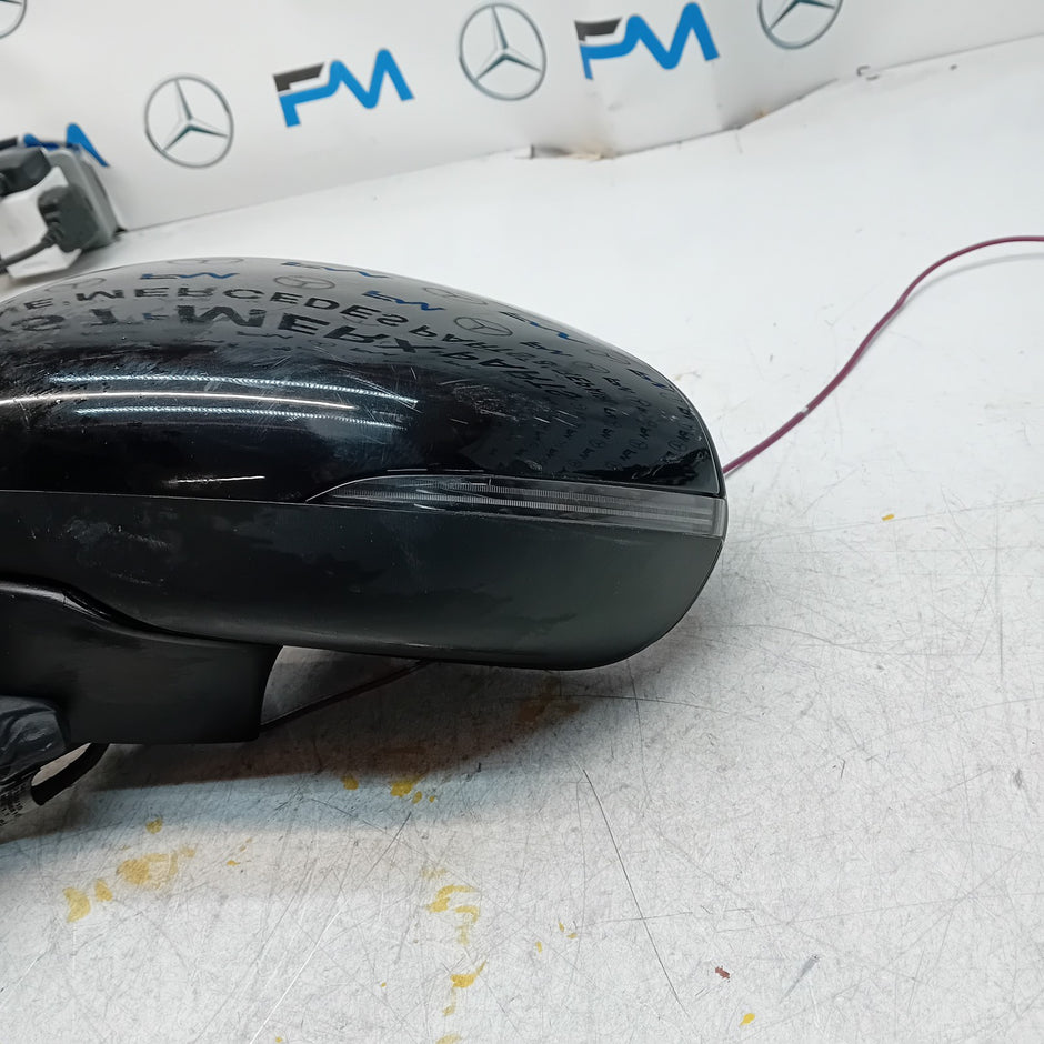 MERCEDES A-CLASS  W177 PASSENGER SIDE WING MIRROR A1778105304 BLACK FMM34