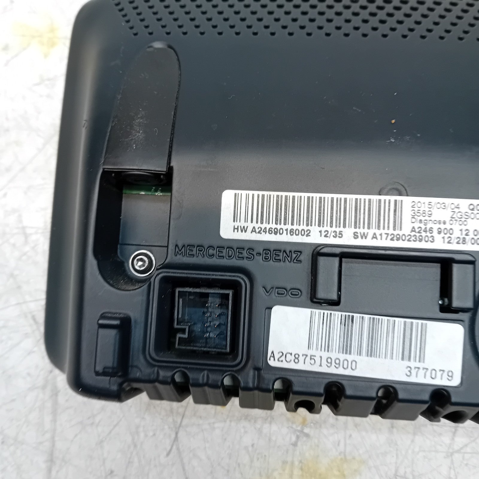 MERCEDES BENZ A-CLASS W176 DISPLAY SCREEN A2469001206 2014 ON FM001498