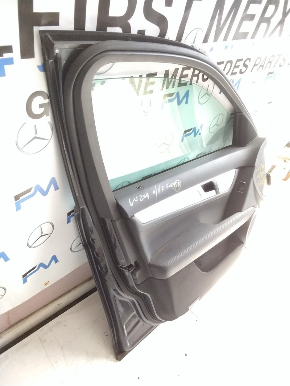 MERCEDES C-CLASS W204 PASSENGER SIDE FRONT DOOR N/S/F COMPLETE GREY FMD58