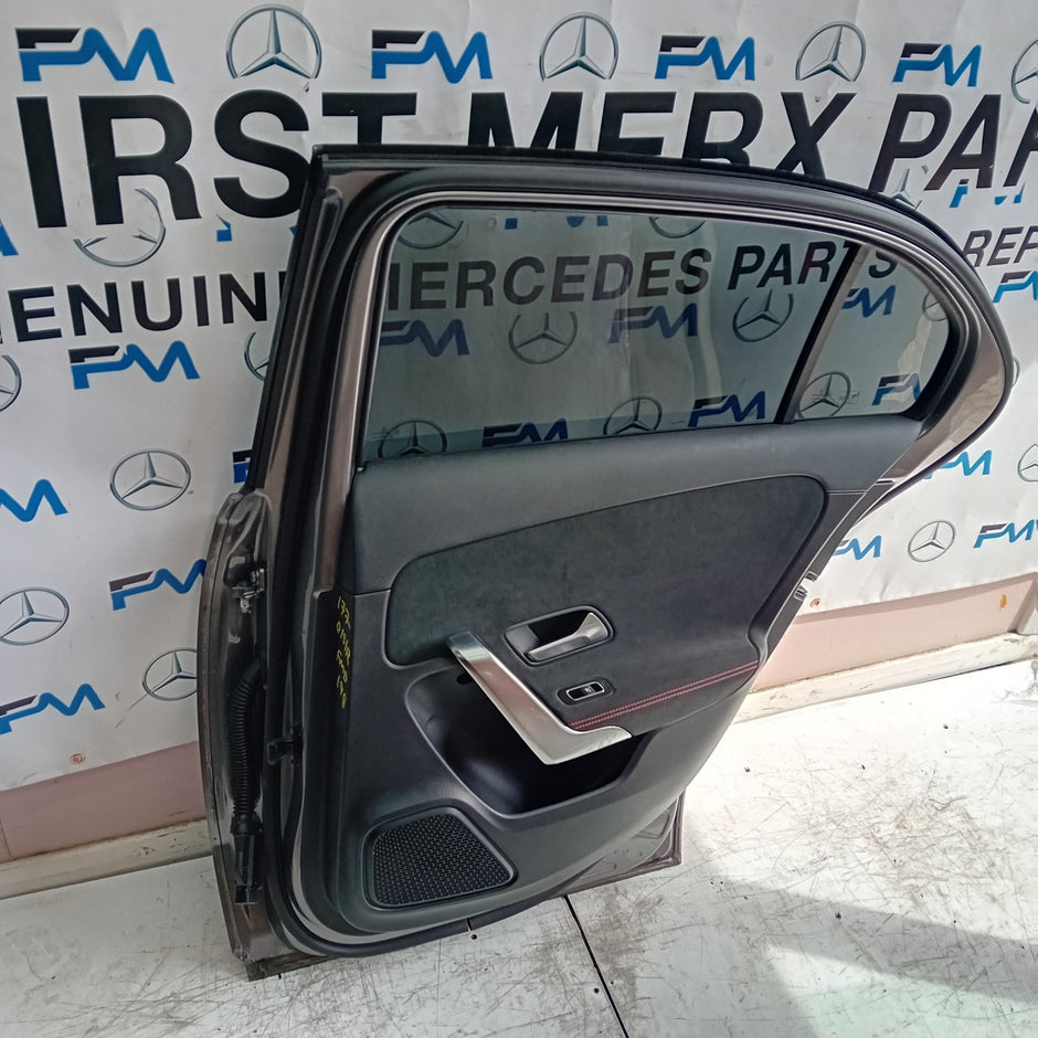 MERCEDES BENZ A-CLASS W177 DRIVER REAR DOOR OSR GREY 2018 ON COMPLETE FMD198