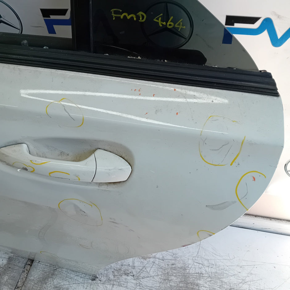 MERCEDES CLA W117 PASSENGER REAR DOOR NSR WHITE 2013-19 COMPLETE FMD464