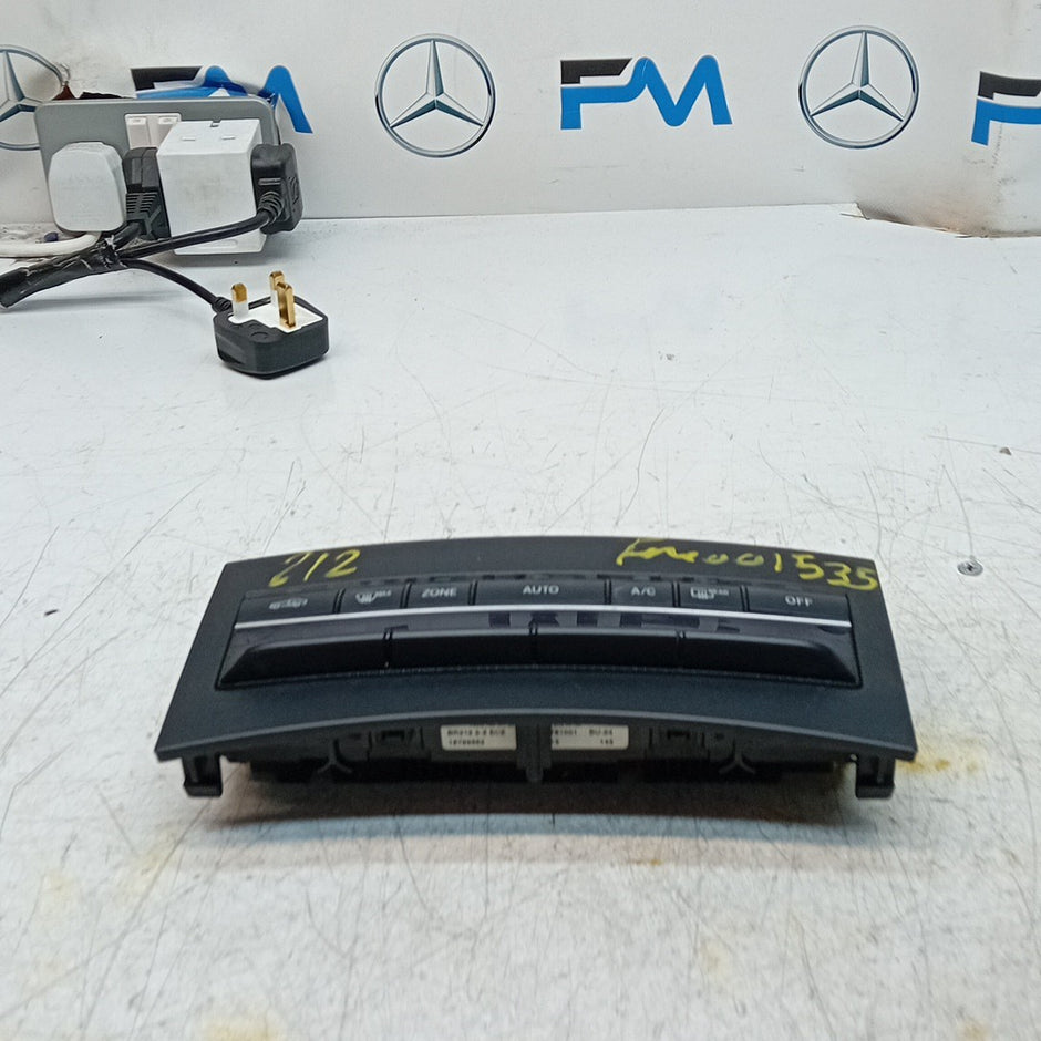 MERCEDES E-CLASS W207 W212 CLIMATE CONTROL PANEL A2129005018 2016 FM001535
