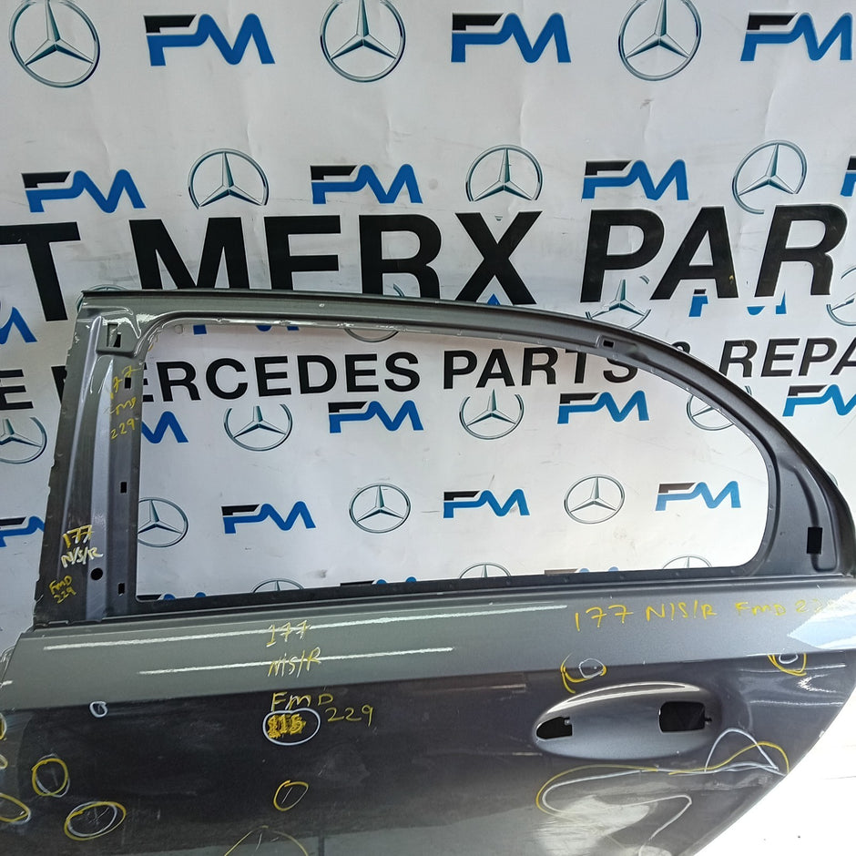 MERCEDES A-CLASS W177 PASSENGER REAR DOOR NSR GREY 2018 ON FMD229