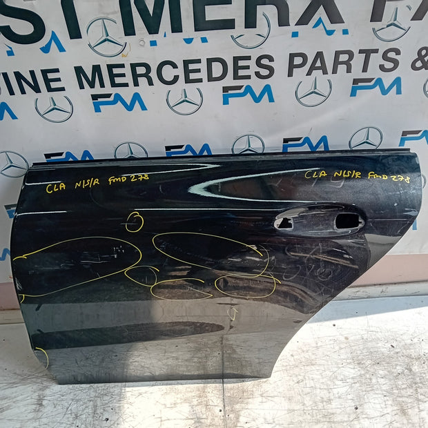 MERCEDES BENZ CLA W118 PASSENGER REAR SIDE DOOR NSR 2019 ON BLACK FMD278