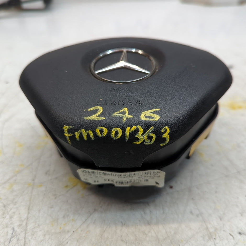 MERCEDES B-CLASS W246 STEERING WHEEL AIRBAG DRIVER OS RIGHT Q02 FM001363