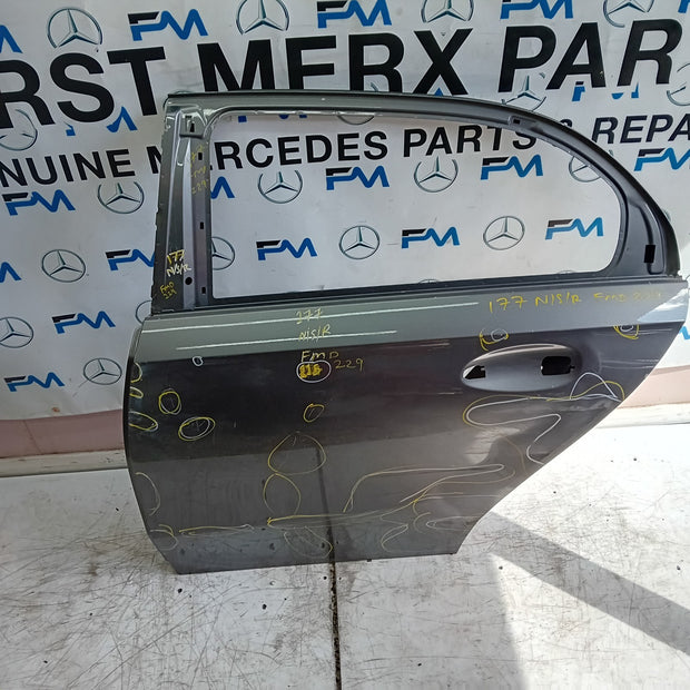 MERCEDES A-CLASS W177 PASSENGER REAR DOOR NSR GREY 2018 ON FMD229