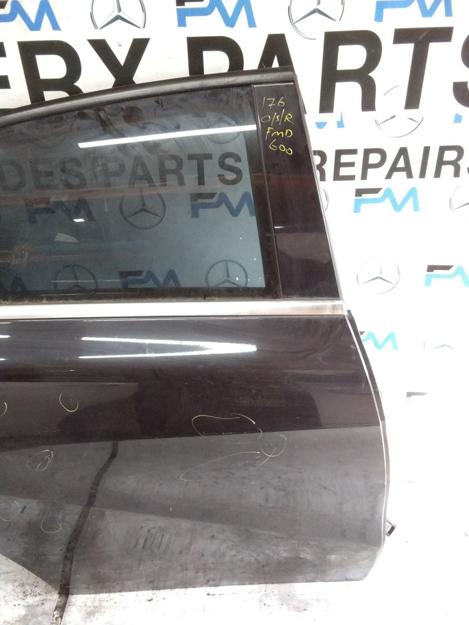 MERCEDES A-CLS W176  DRIVER REAR  DOOR OSR  2012-18 BLACK COMPLETE FMD600