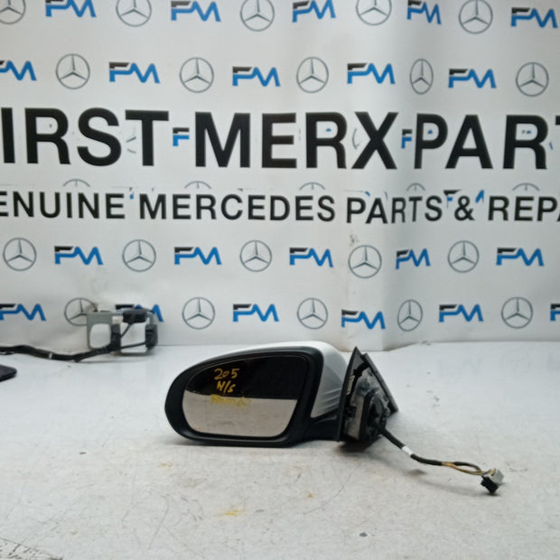 MERCEDES C-CLASS W205 PASSENGER WING MIRROR NS WHITE 2014 PL A2058101916 FMM60