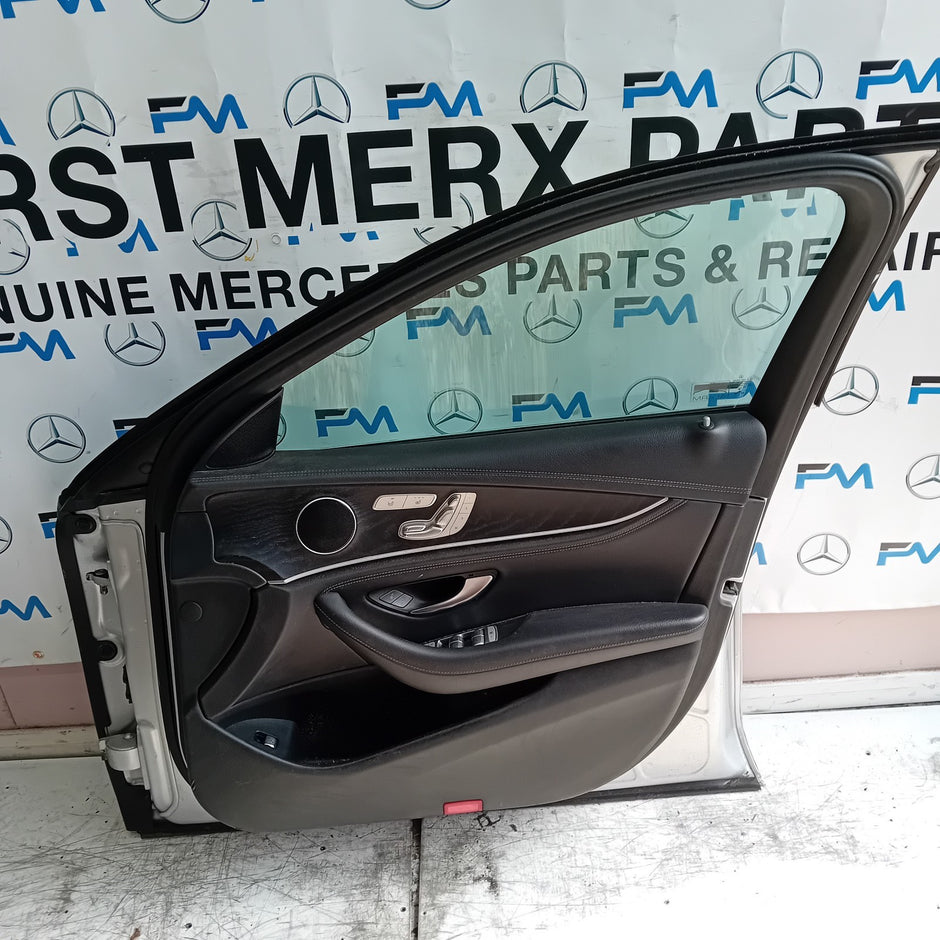 MERCEDES E-CLASS W213 SLN DRIVER FRONT DOOR OSF 2016 ON SILVER COMPLETE FMD273