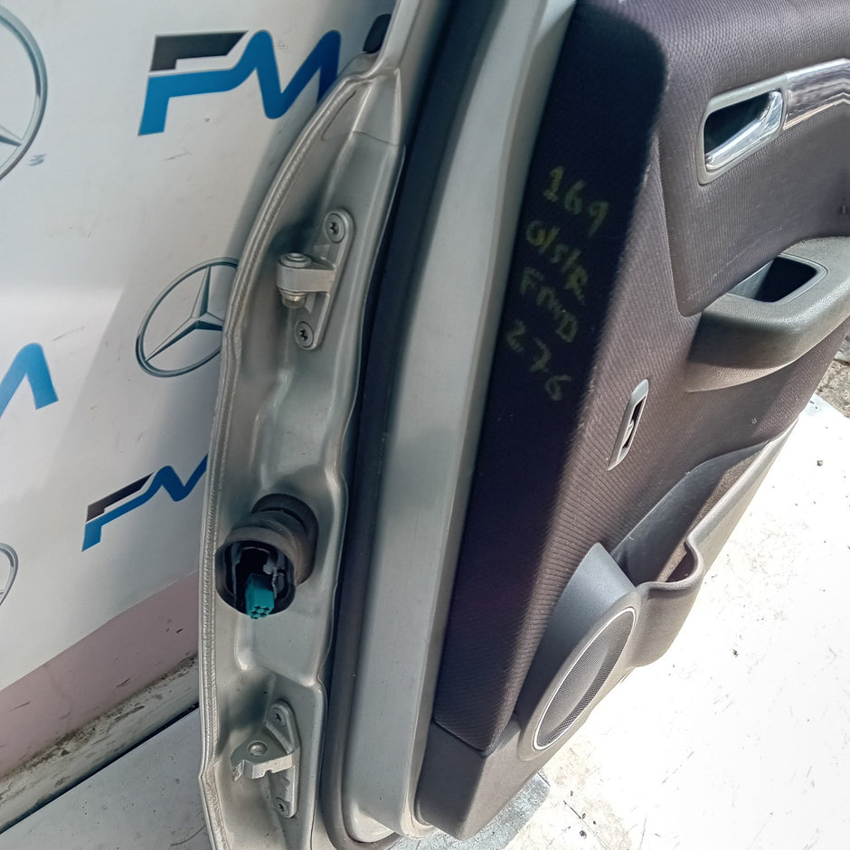 MERCEDES A-CLASS W169 DRIVER REAR DOOR OSR 2004-12 SILVER COMPLETE FMD276