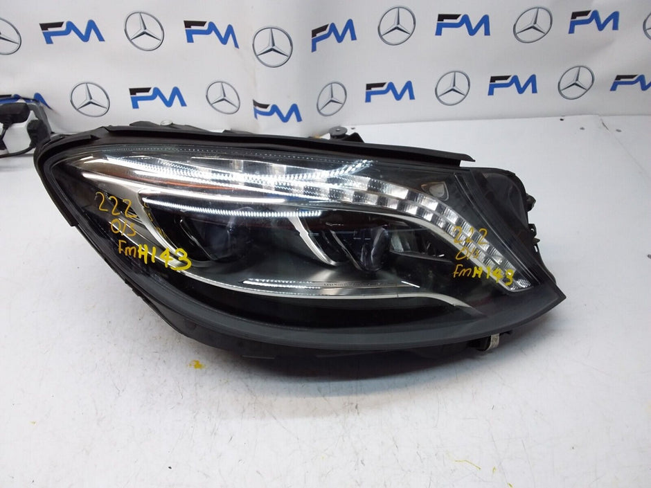 2015 MERCEDES S-CLASS W222 HEADLIGHT DRIVER OS A22290616 FMH143