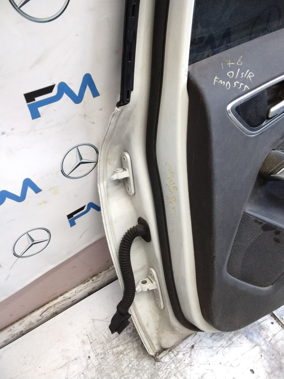 MERCEDES BENZ  A-CLASS W176  DRIVER REAR DOOR OSR WHITE 2012-2018 FMD555