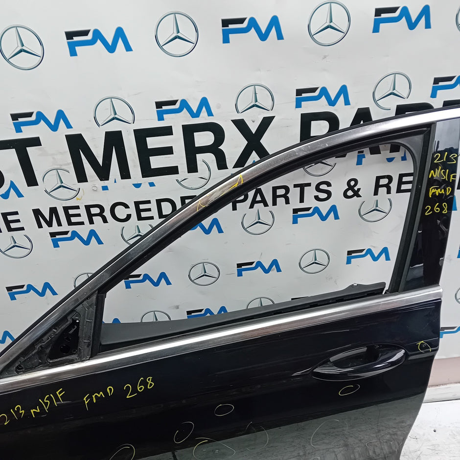 MERCEDES E-CLASS W213 SLN PASSENGER FRONT DOOR OSF BLACK 2016 ON COMPLETE FMD268