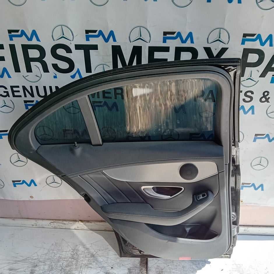 MERCEDES C-CLASS W205 SLN PASSENGER REAR DOOR NSR BLACK 2014 ON COMPLETE FMD428