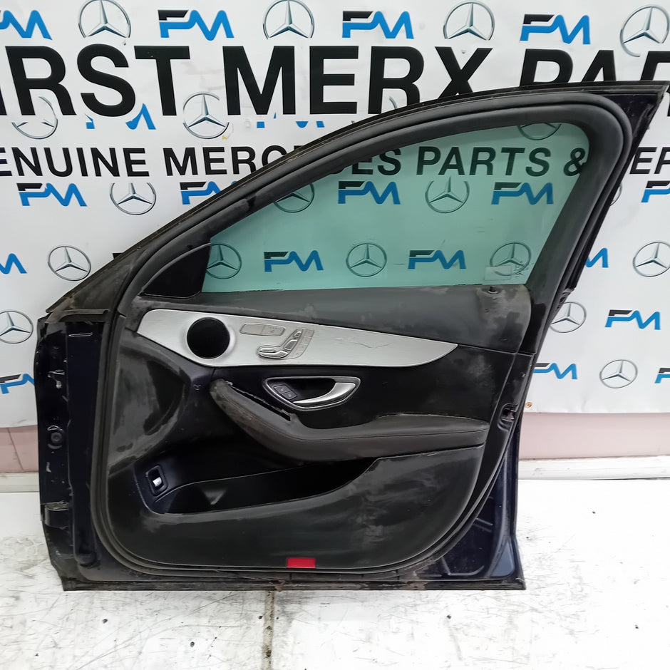 MERCEDES BENZ C-CLASS W205 DRIVER SIDE FRONT DOOR O/S/F  BLUE FMD132