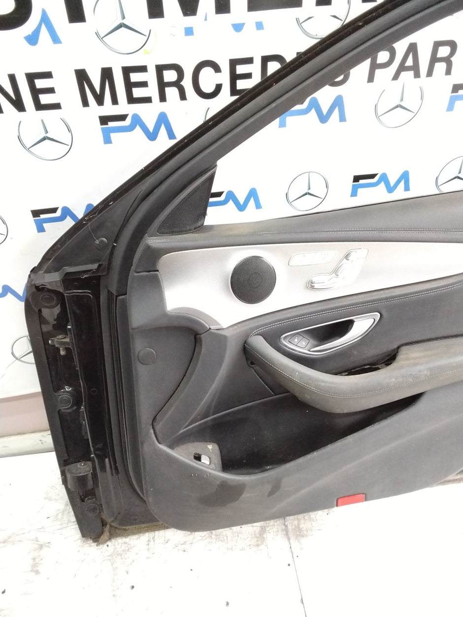 MERCEDES E-CLASS W213  DRIVER FRONT DOOR OSF BLACK 2016-2023 COMPLETE FMD303