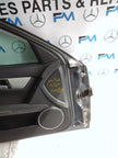 MERCEDES C-CLASS W204 PASSENGER SIDE FRONT DOOR N/S/F COMPLETE GREY FMD58