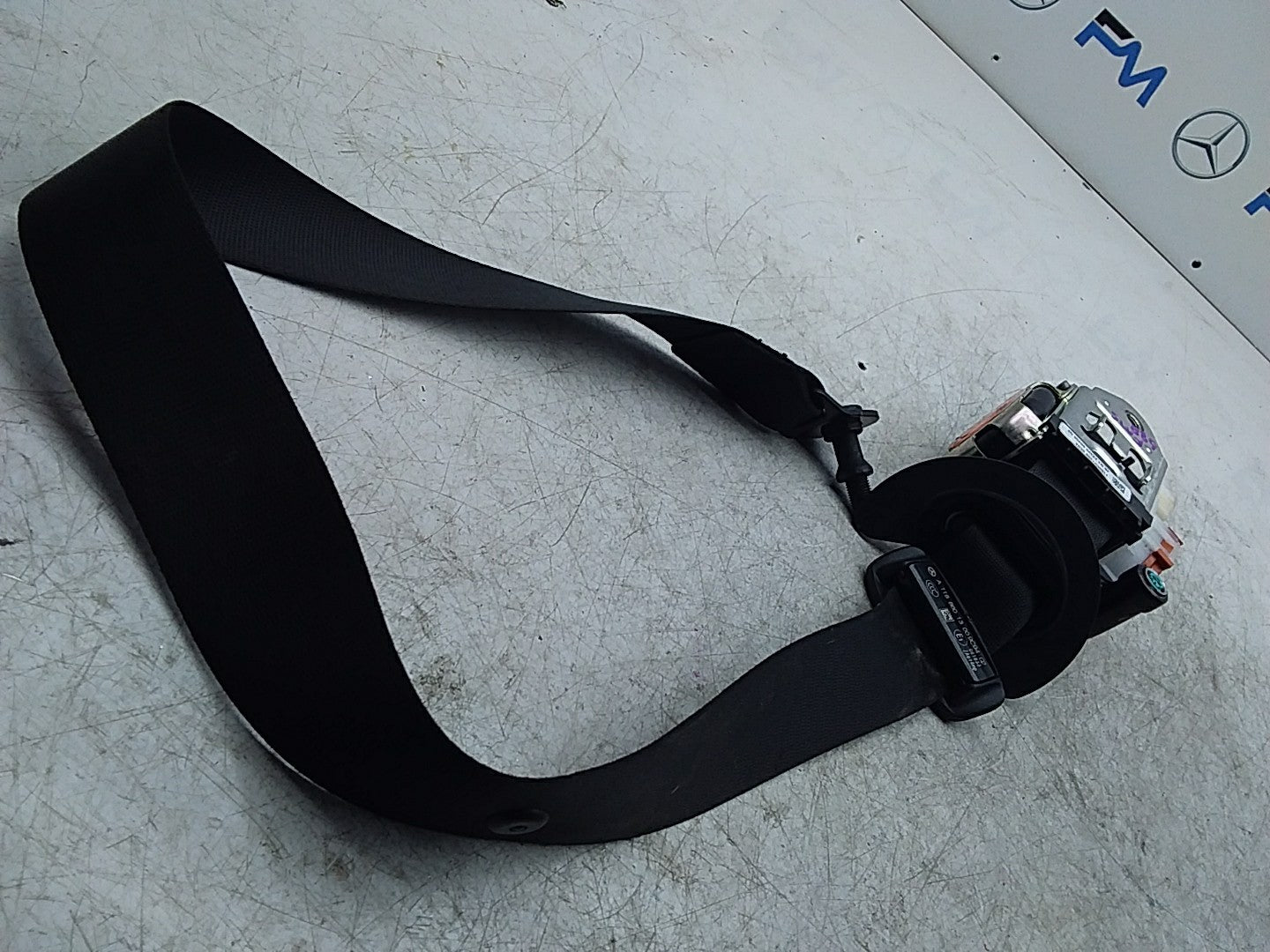  MERCEDES CLA W118 SEAT BELT FRONT LEFT PASSENGER SIDE NSF A1188601300 FMS688