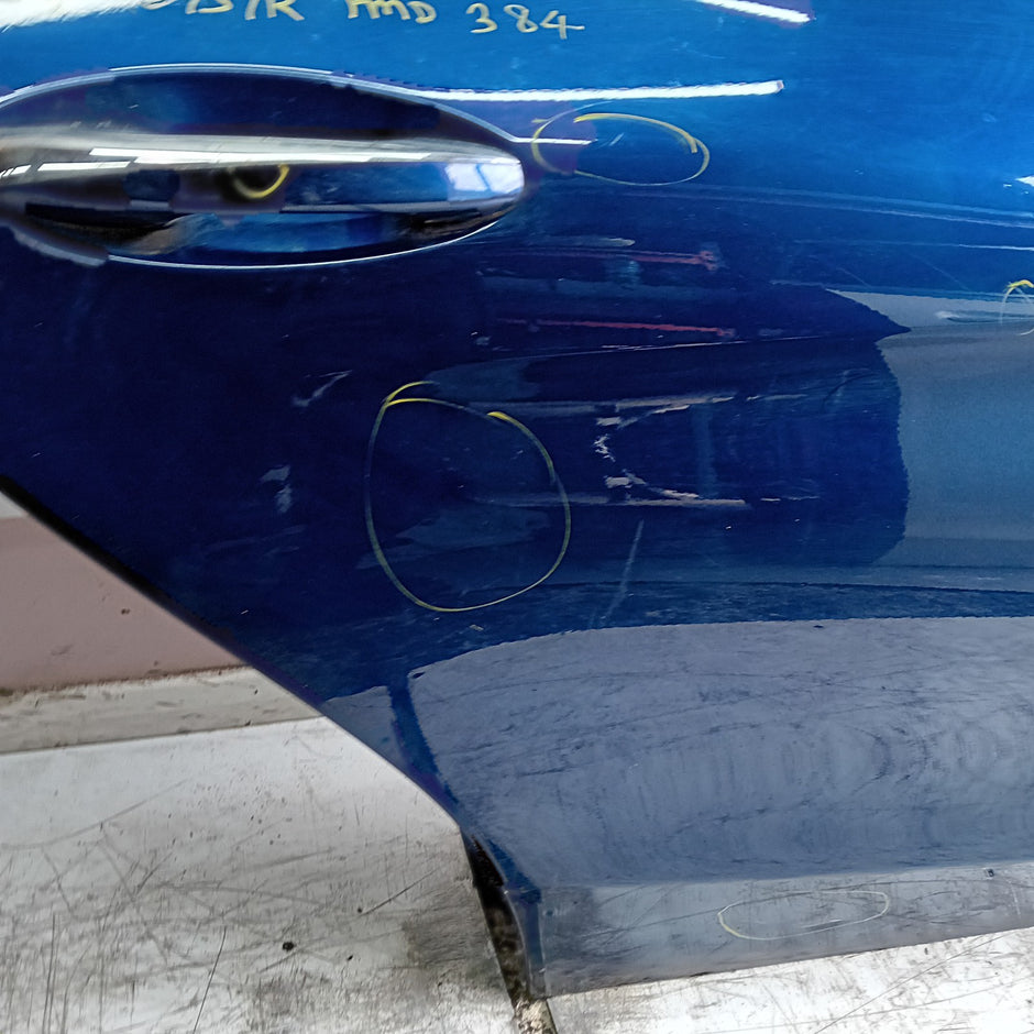 MERCEDES C-CLASS W205 DRIVER REAR DOOR NSR 2014 ON BLUE COMPLETE FMD384