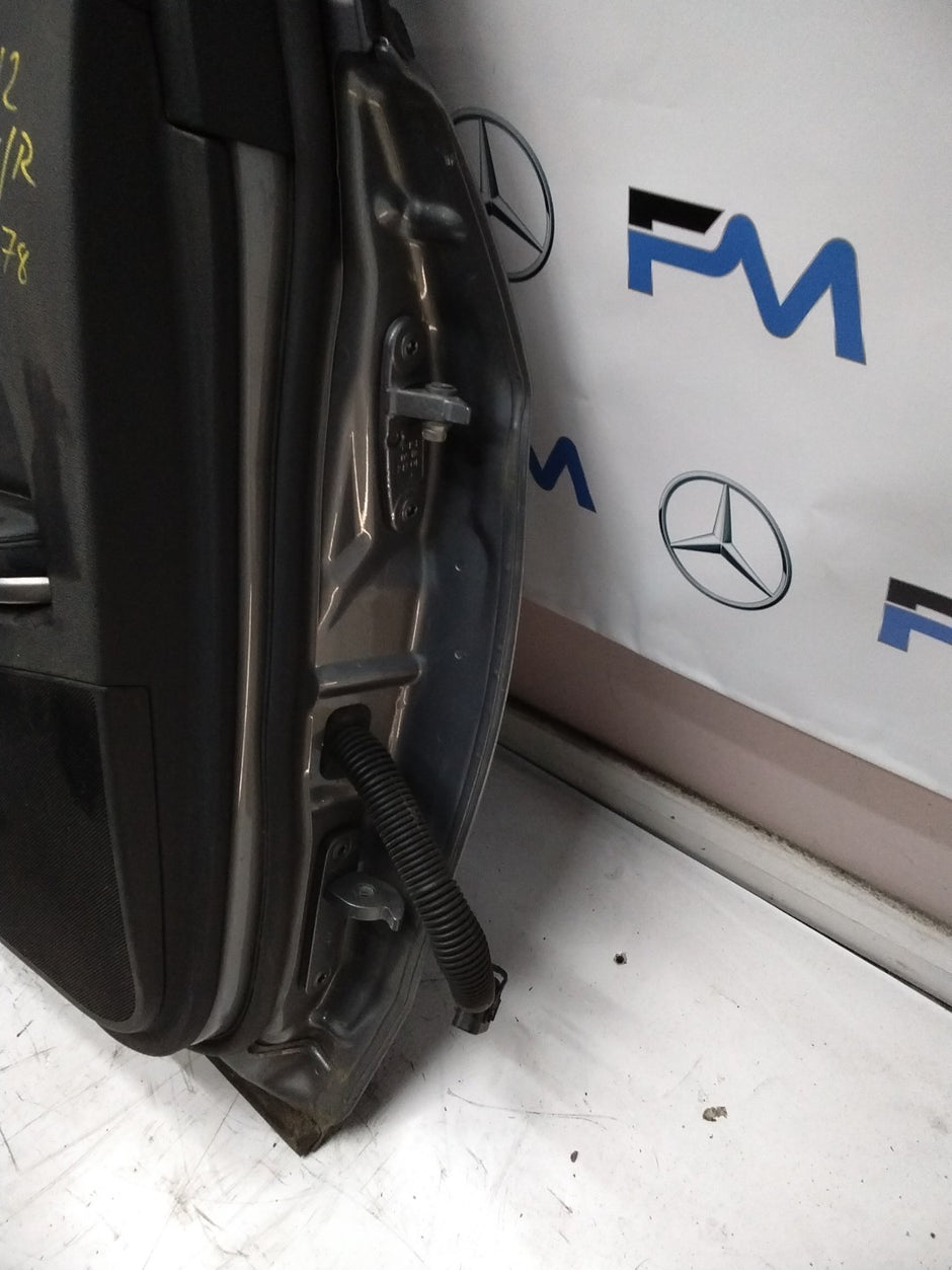 MERCEDES BENZ E-CLASS W212 PASSENGER SIDE REAR DOOR N/S/R COMPLETE SILVER FMD78