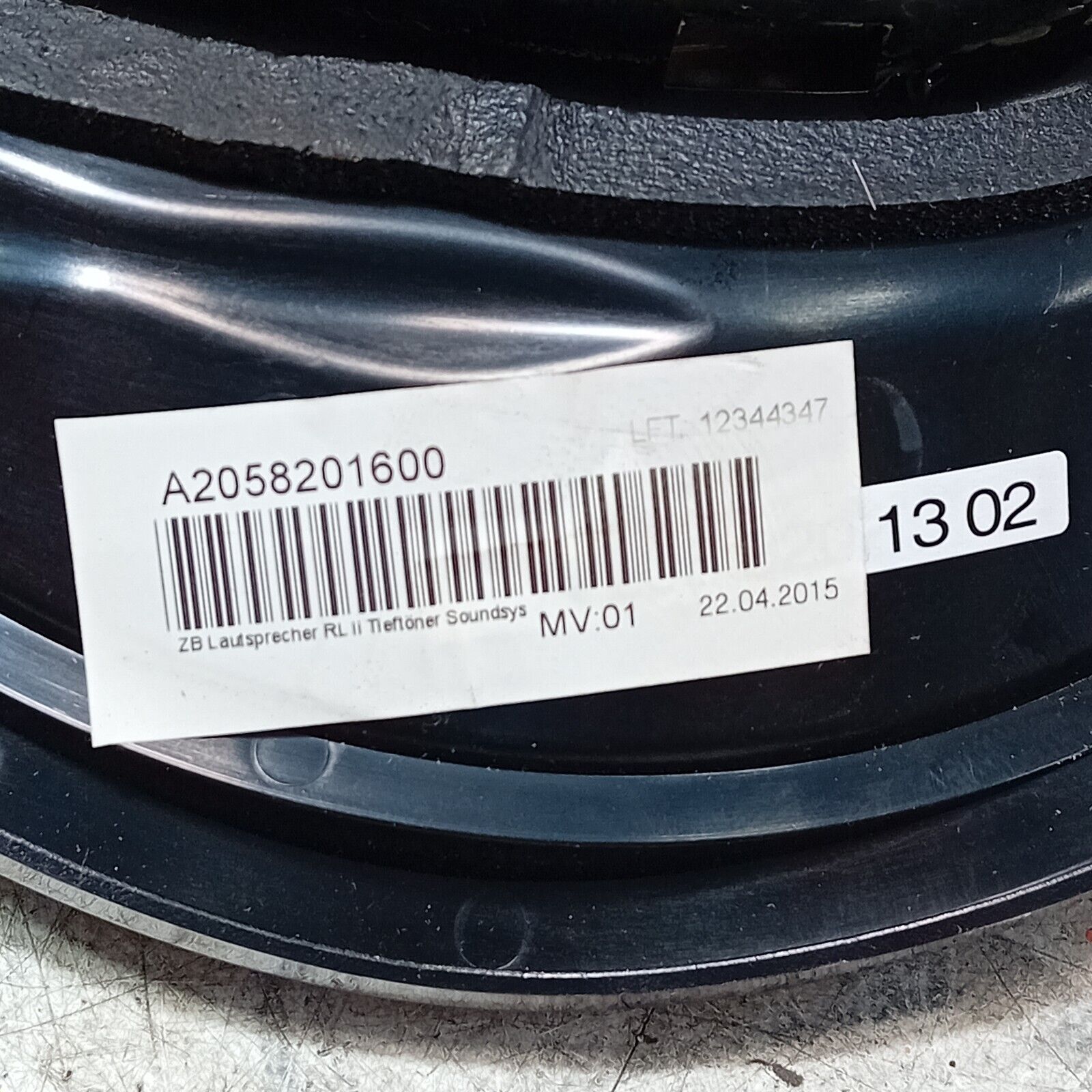 MERCEDES EQC 400 AMG 2020-2024 LEFT SIDE FRONT SUBWOOFER SPEAKER A2058201600