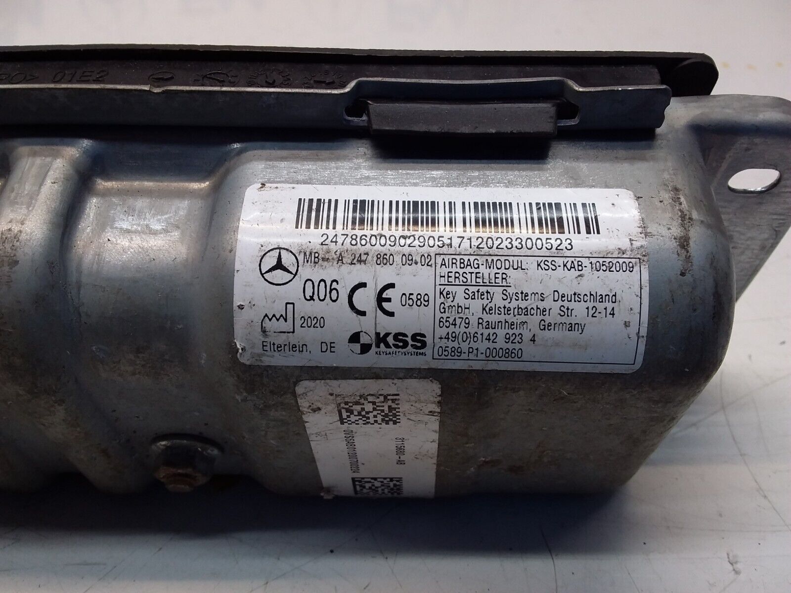 2020 MERCEDES BENZ B-CLASS W247 DRIVER SIDE KNEE AIRBAG A2478600902